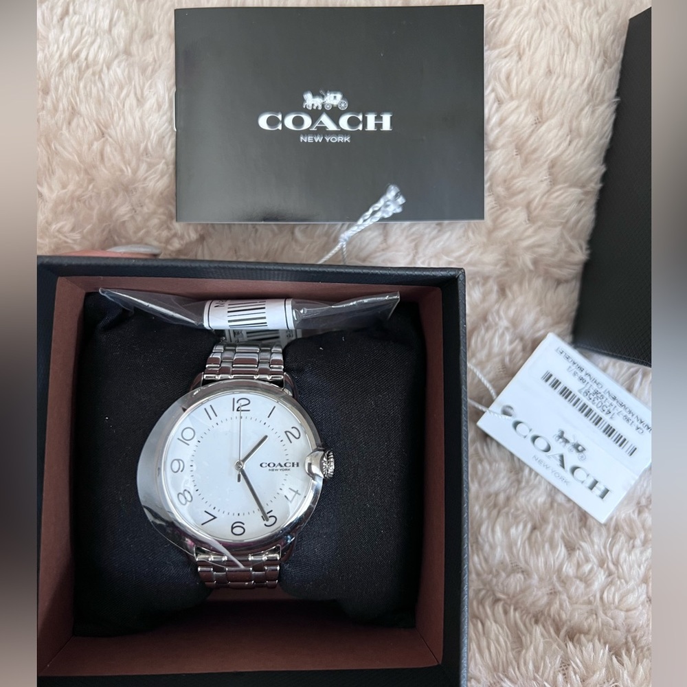 Coach Arden Bracelet Watch, 36mm, Worn Once, Box and tags included.
